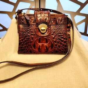 Brahmin Croc Crossbody